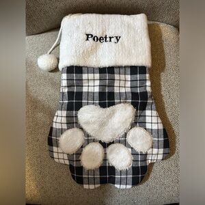 Paw Print Christmas Stockings Christmas stocking shaped like an animal paw